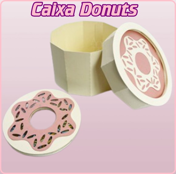 Arquivo Digital Silhouette Caixa Donuts