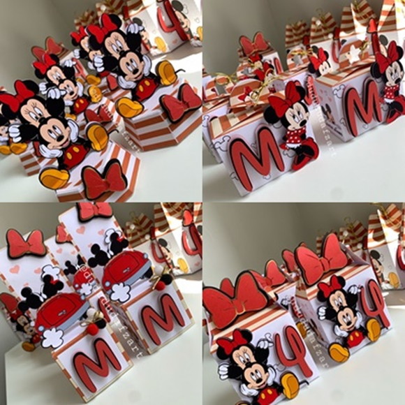 Mickey e Minnie Arquivo de Corte Studio e pdf (vermelha!)