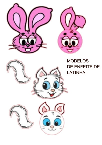 Arquivo de Corte Aplique Latinha Dalila e Gato Miau