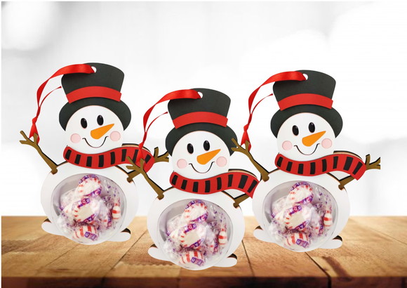 Arquivo Digital Silhouette Boneco de Neve para Doces