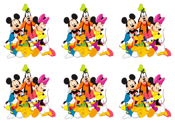 Arquivo Digital Silhouette Tags para Tubete Mickey e Turma