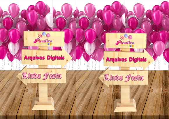 Arquivo Digital Silhouette Totem Setinhas Indicativas Luxo