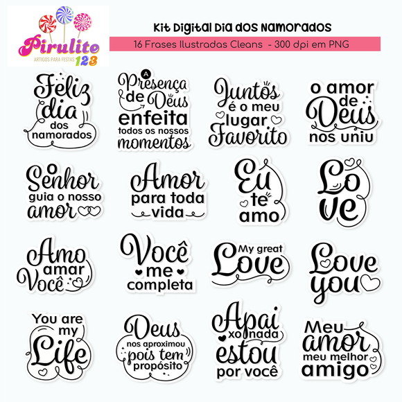 Arquivo Digital Frases para Dia dos Namorados Luxo