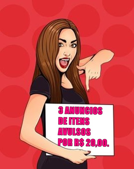COMBO 3 ANÚNCIOS DE CAIXINHAS AVULSAS POR R$ 20,00