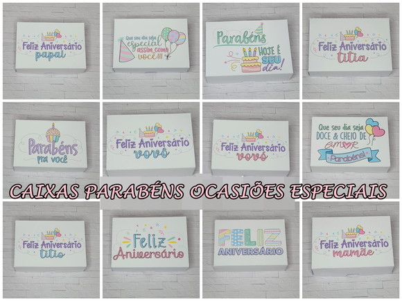 ARQUIVO SILHOUETTE CAIXAS PARABÉNS OCASIÕES ESPECIAIS
