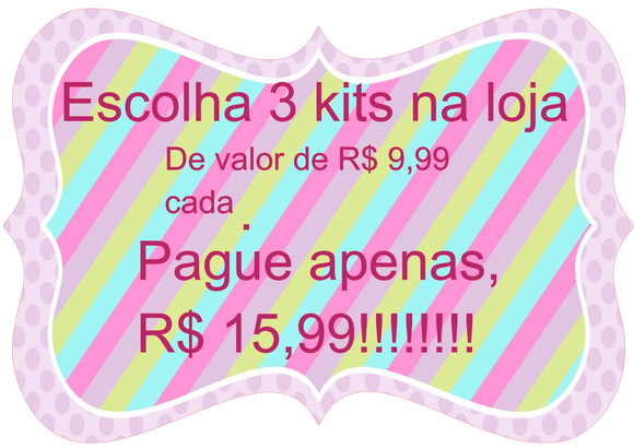 PAC DE KITS SILHOUETTE. COMPRE 3 KITS NESTE ANUNCIO. LEIA !!