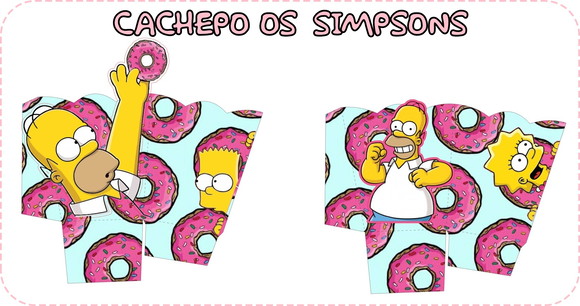 Arquivo Silhouette Cachepô Centro de Mesa os Simpsons