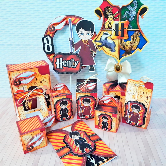 Arquivo Caixa Silhouette Harry Potter Luxo