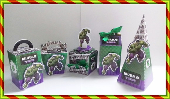 Kit Digital Arquivo Silhouette Hulk Festa em Casa