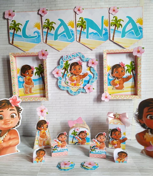 Arquivo Silhouette Moana Baby Festa em Casa