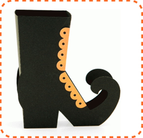 Arquivo **** Silhouette ****** Bota de Bruxa Halloween
