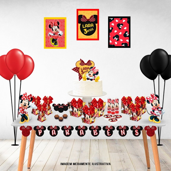 Arquivo Caixa Silhouette Festa em Casa Minnie
