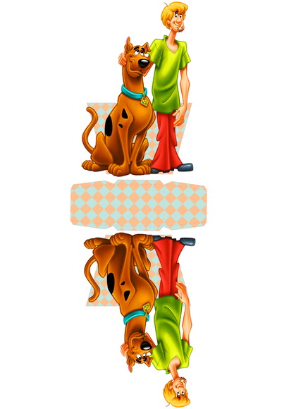 ARQUIVO CAIXA SILHOUETTE SCOOBY DOOH E SALSICHA