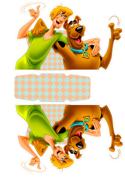 ARQUIVO CAIXA SILHOUETTE SCOOBY DOOH E SALSICHA