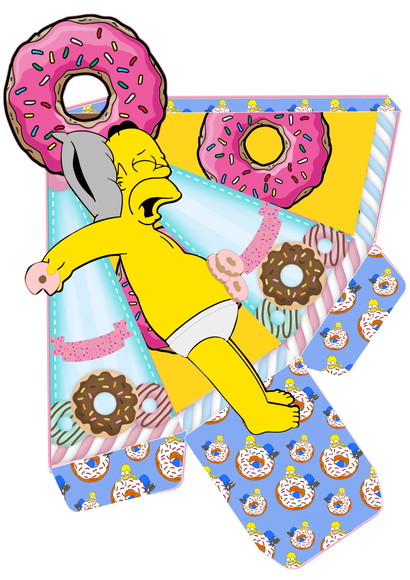 Arquivo os Simpsons pdf Corte Manual Festa em Casa