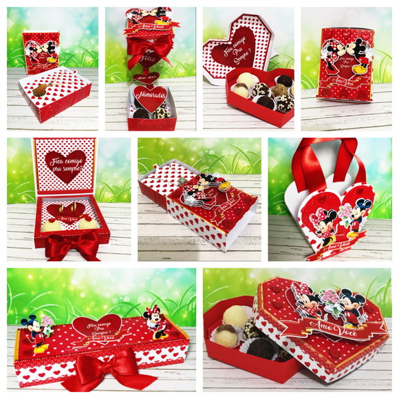Arquivo Corte Digital Dia dos Namorados Mickey e Minnie Luxo