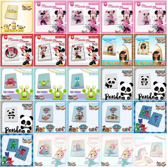 Arquivo Combo Capas de Caderno