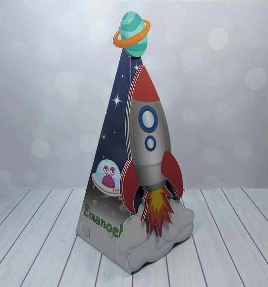 ARQUIVO CAIXA SILHOUETTE ASTRONAUTA MARAVILHOSO LUXO - Imagem 5