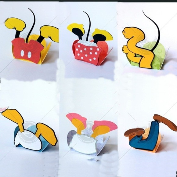 arquivo digital silhouette forminhas turma do mickey