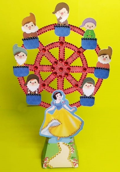 Arquivo Digital Silhouette Roda Gigante Branca de Neve