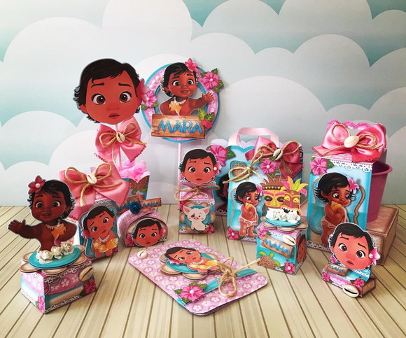 Arquivo Corte Digital Kit Moana Baby Luxo