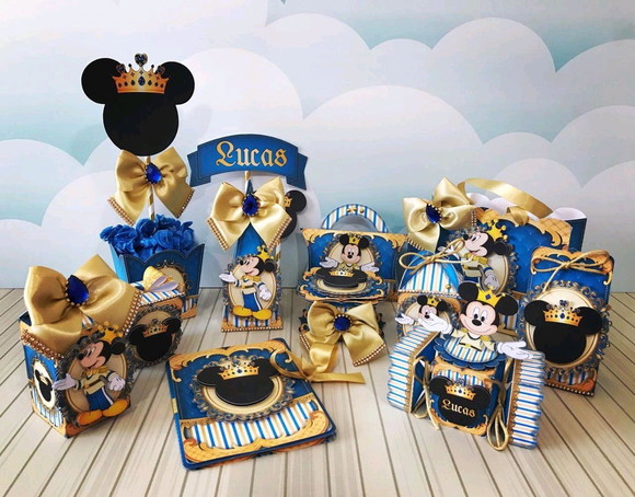 Arquivo Corte Digital Festa Realeza Mickey Luxo