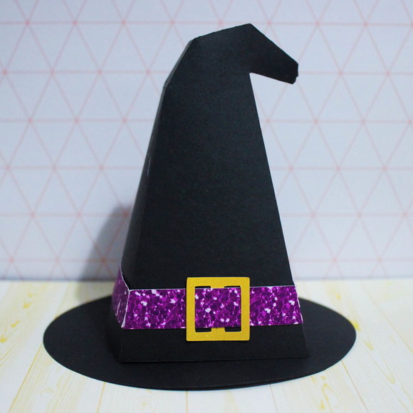 Arquivo Caixa Silhouette Chapeu de Bruxa