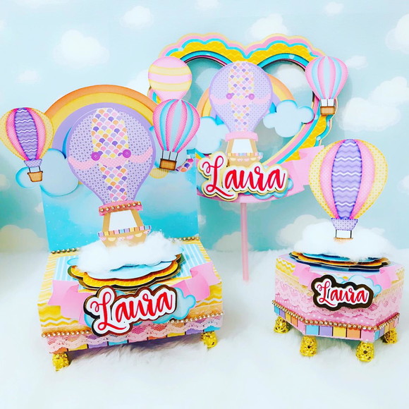 Arquivo Caixa Silhouette Balão Candy Luxo