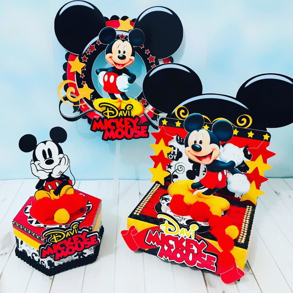 Arquivo Caixa Silhouette Minnie e Mickey Luxo
