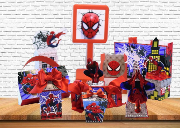 Arquivo Corte Digital Silhouette Festa Homem Aranha Luxo