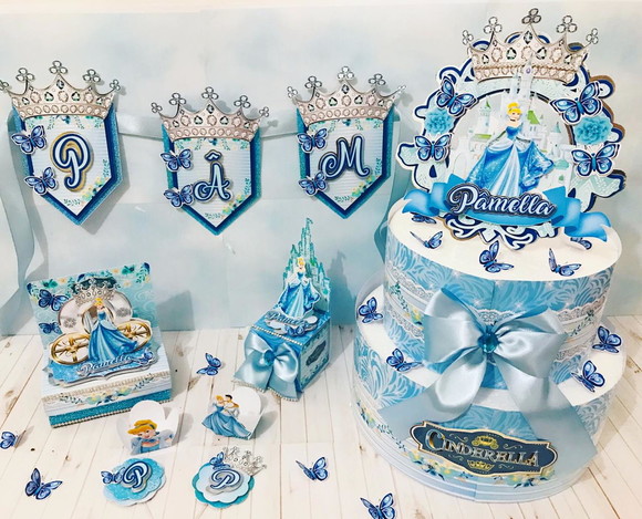 Arquivo Corte Digital Festa cinderella LUXO