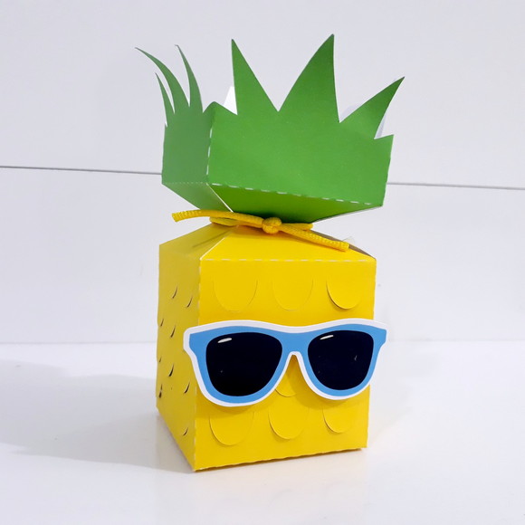 Arquivo Corte Digital Caixa Abacaxi em pdf Tesourette