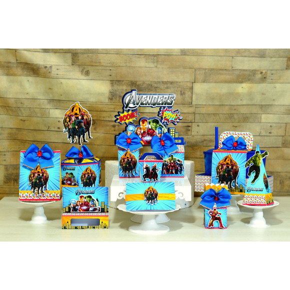 Arquivo Corte Digital Festa Silhouette Vingadores Completo!