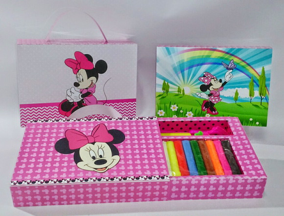 Arquivo Digital Kit Diversão Maletinha Minnie Rosa