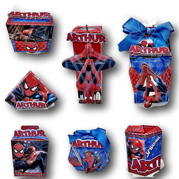 Kit Digital Silhouette Homem Aranha Luxo