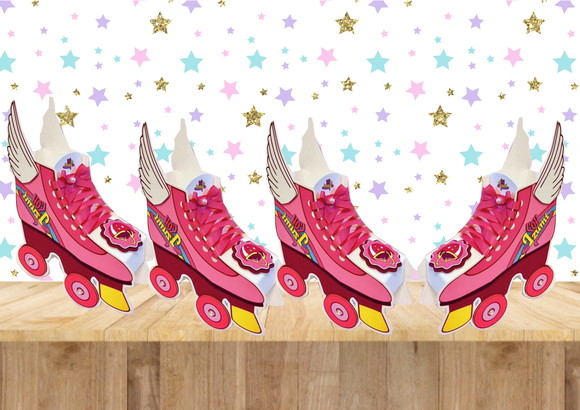 Arquivo Corte Digital Silhouette Caixa Patins Sou Luna