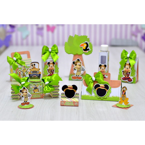 Arquivo de Corte Digital Silhouette Mickey Safari Luxo