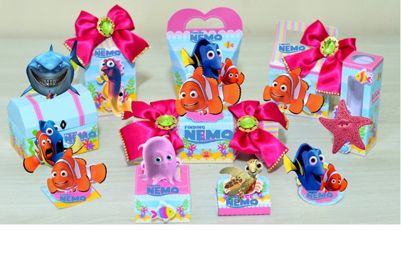 Arquivo Corte Silhouette Digital Kit Nemo Menina Luxo
