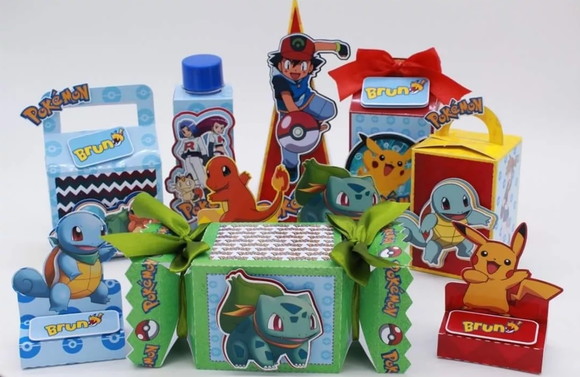 Kit Digital Arquivo de Corte Silhouette Pokemon