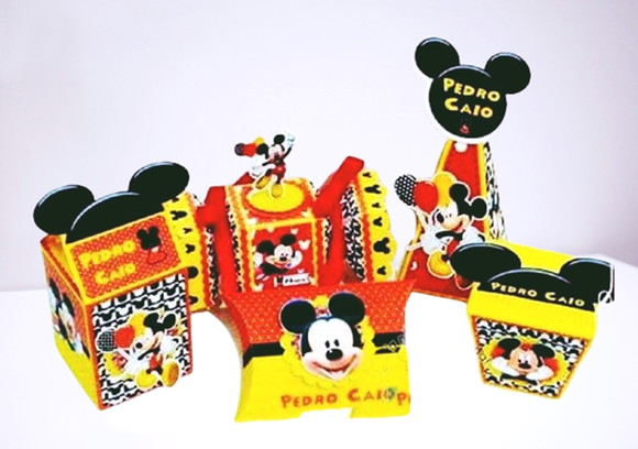 Arquivo de Corte Digital Silhouette Festa Mickey Completo