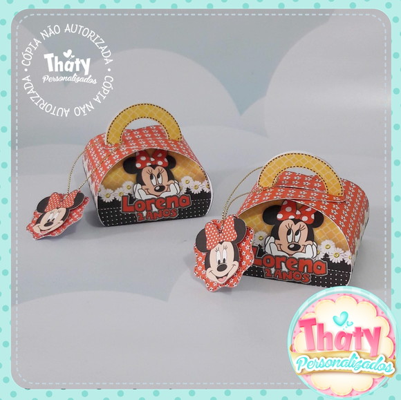 Porta Bombom Minnie Vermelha