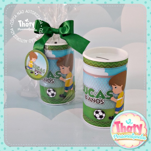 Cofrinho para Lembrancinha - Futebol