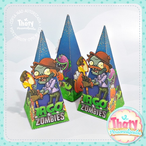 Caixa Pirâmide Plants Vs. Zombies