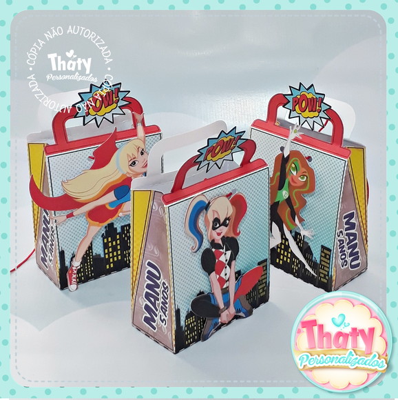 Caixa Sacolinha Super Hero Girls