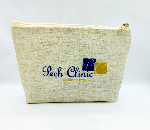 Necessaire Odontologia 18cm Estampa Linho