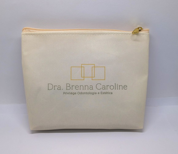 Necessaire Tema Odontologia com 22 cm Marfim