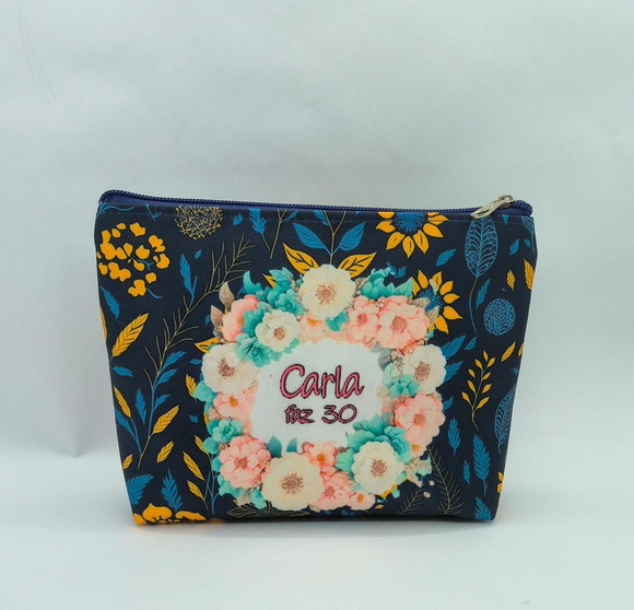 Necessaire Floral Azul 002