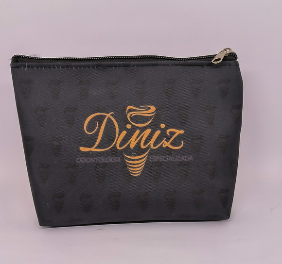 Necessaire Odontologia 18cm - Modelo Preta com Marca Dágua
