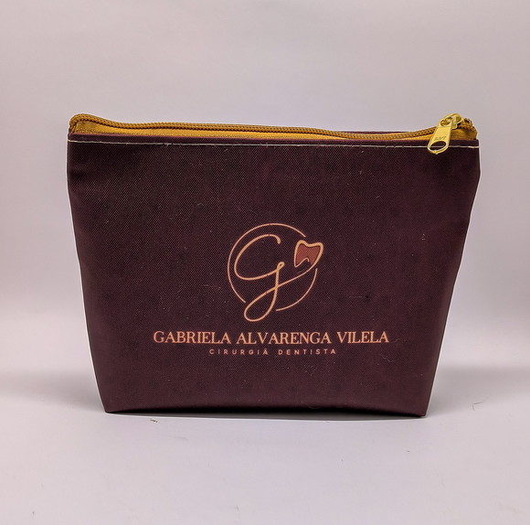 Necessaire Comercial Odontologia Modelo 18cm Bordô