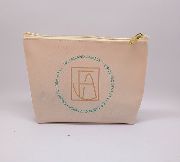 Necessaire Tema Odontologia com 22 cm Bege 001